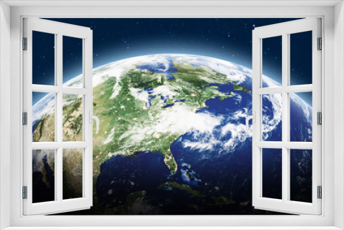 Fototapeta Naklejka Na Ścianę Okno 3D - Planet Earth panoramic