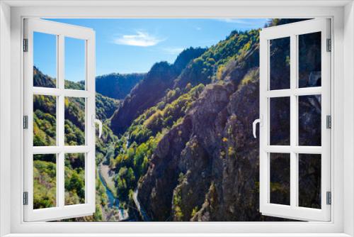 Fototapeta Naklejka Na Ścianę Okno 3D - Vidraru lake in fagaras Mountains, Romania