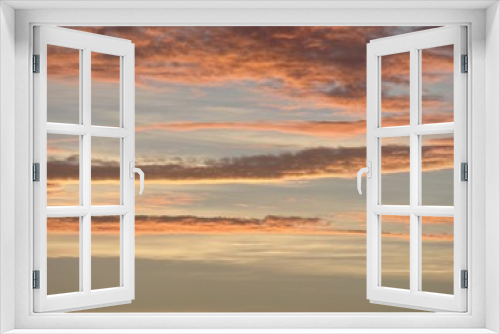 Fototapeta Naklejka Na Ścianę Okno 3D - Clouds at dusk