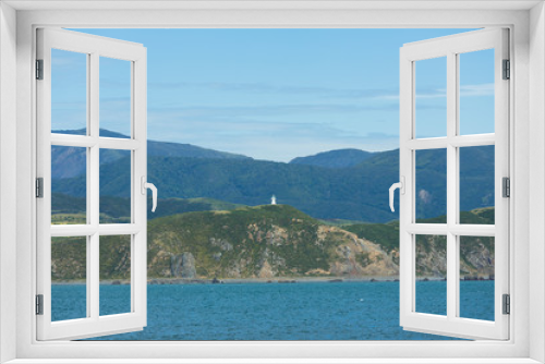 Fototapeta Naklejka Na Ścianę Okno 3D - ニュージーランド　ウェリントンブレーカー・ベイから見えるペンカロウ・ヘッド
