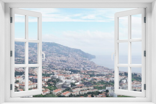 Fototapeta Naklejka Na Ścianę Okno 3D - Panoramaaufnahme von Madeira