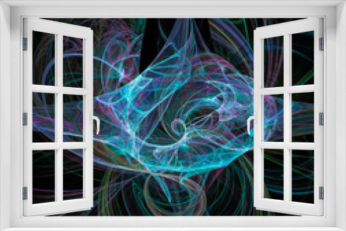 abstract fractal background blue swirl