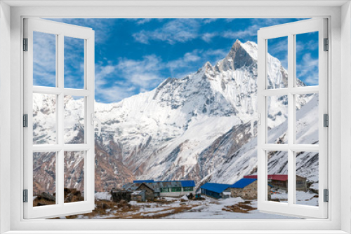 Fototapeta Naklejka Na Ścianę Okno 3D - Annapurna Base Camp Panorama