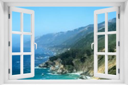 Fototapeta Naklejka Na Ścianę Okno 3D - Mountain coastline