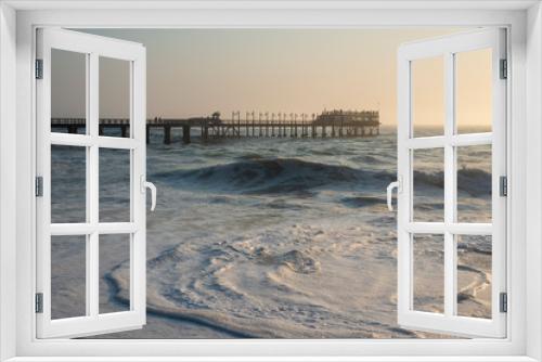 Fototapeta Naklejka Na Ścianę Okno 3D - Swakopmund pier landscape