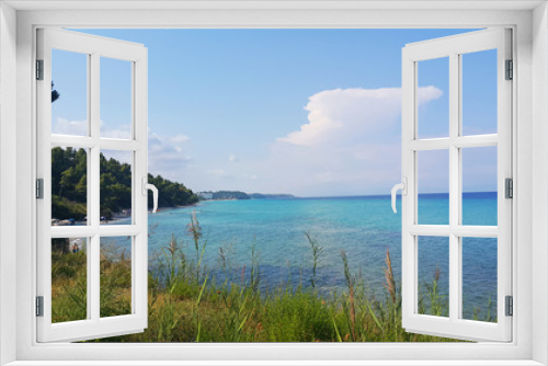 Fototapeta Naklejka Na Ścianę Okno 3D - Chalkidiki Grecja plaża morze