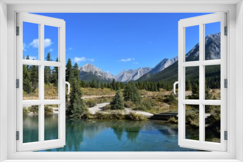 Fototapeta Naklejka Na Ścianę Okno 3D - Lake in Canadian Rockies