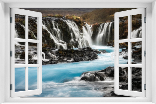 Fototapeta Naklejka Na Ścianę Okno 3D - Bruarfoss, the most beautyfull waterfall in Island