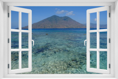 Fototapeta Naklejka Na Ścianę Okno 3D - Indonesia Alor - Wonderful Coastline beach view to Ternate Island