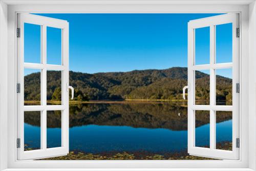 Fototapeta Naklejka Na Ścianę Okno 3D - lake panorama