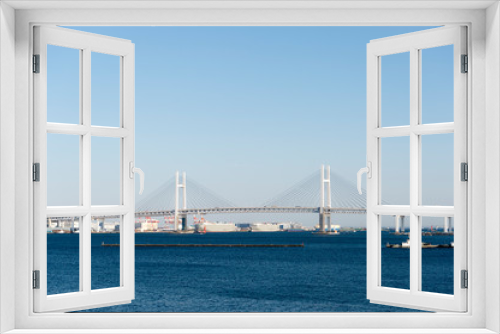 Fototapeta Naklejka Na Ścianę Okno 3D - 神奈川県横浜市みなとみらいの大さん橋から見た景色