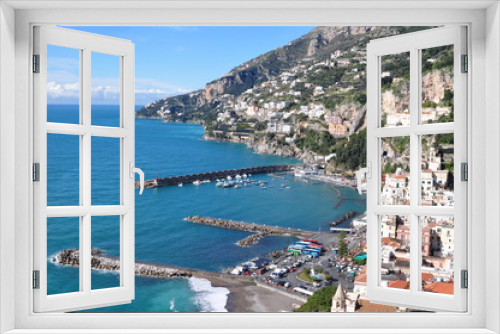 Fototapeta Naklejka Na Ścianę Okno 3D - View of Amalfi