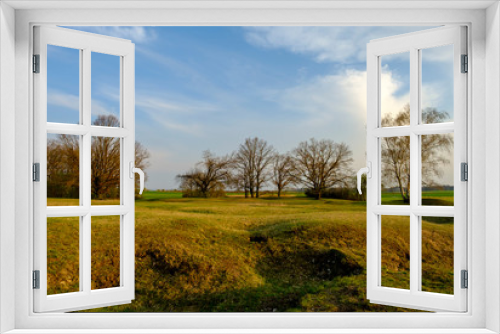 Fototapeta Naklejka Na Ścianę Okno 3D - Abend im NSG Sulzheimer Gipshügel, Landkreis Schweinfurt, Unterfranken, Bayern, Deutschland