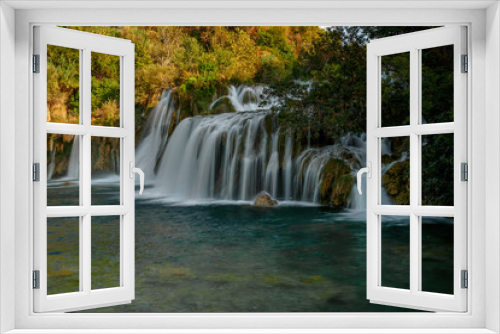 Fototapeta Naklejka Na Ścianę Okno 3D - Croatia, Krka national park, and waterfalls 