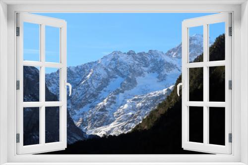 Fototapeta Naklejka Na Ścianę Okno 3D - Photo landscape of beautiful mountains on a Sunny day