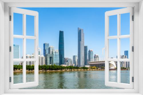 Fototapeta Naklejka Na Ścianę Okno 3D - Guangzhou City Modern Architecture Landscape Skyline