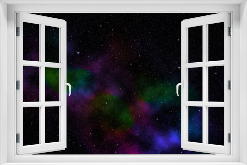 Fototapeta Naklejka Na Ścianę Okno 3D - Space star background with colorful nebulae.