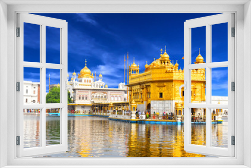 Beautiful view of golden temple shri darbar sahib in Amritsar, Punjab