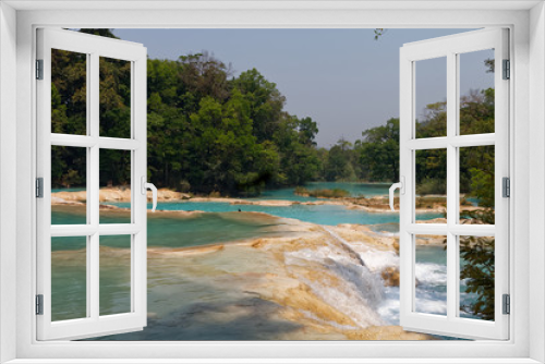 Fototapeta Naklejka Na Ścianę Okno 3D - Kaskady Agua Azul