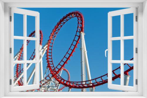 Fototapeta Naklejka Na Ścianę Okno 3D - Roller Coaster