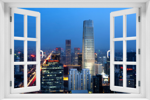 Fototapeta Naklejka Na Ścianę Okno 3D - Central Business District of Beijing, China