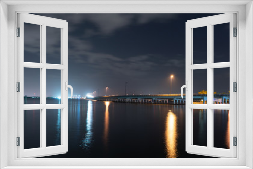 Fototapeta Naklejka Na Ścianę Okno 3D - The peaceful night of Punta Gorda harbor