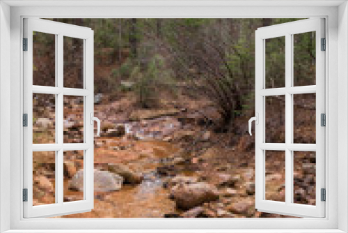 Fototapeta Naklejka Na Ścianę Okno 3D - Mountain stream in Colorado Springs Colorado in early spring