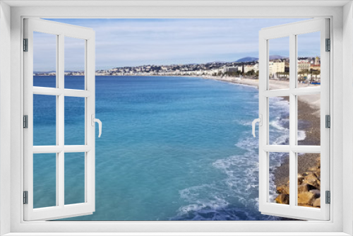 Fototapeta Naklejka Na Ścianę Okno 3D - Coastline of Nice, South of France