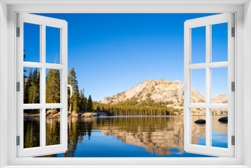 Fototapeta Naklejka Na Ścianę Okno 3D - Reflection lake Yosemite National Park, National Park, Beautiful lake, Nature