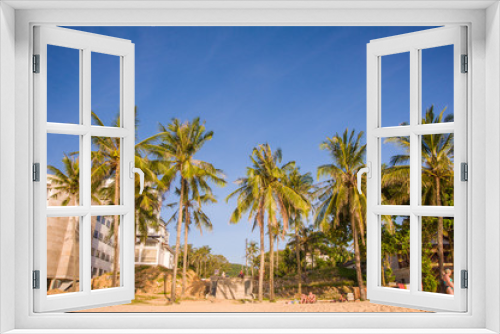 Fototapeta Naklejka Na Ścianę Okno 3D - Beautiful paradise beach in Phu Quoc island, Vietnam