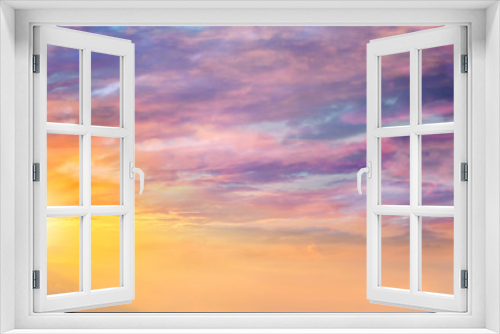 Fototapeta Naklejka Na Ścianę Okno 3D - Sunset sky background, beautiful sunset background