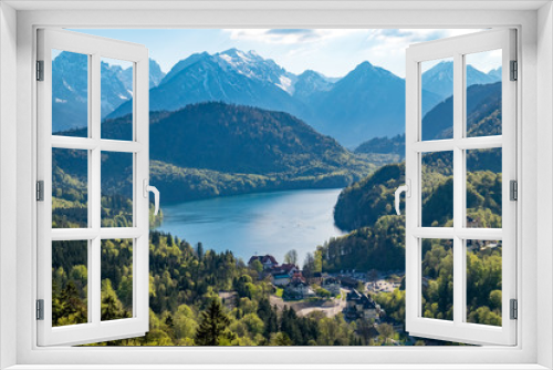 Fototapeta Naklejka Na Ścianę Okno 3D - Alpsee Hohenschwangau