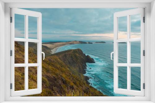 Fototapeta Naklejka Na Ścianę Okno 3D - Cliffs at Cape Reinga, New Zealand