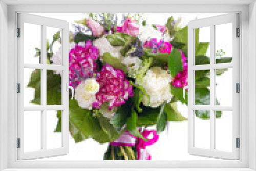 Fototapeta Naklejka Na Ścianę Okno 3D - bouquet of flowers isolated on white