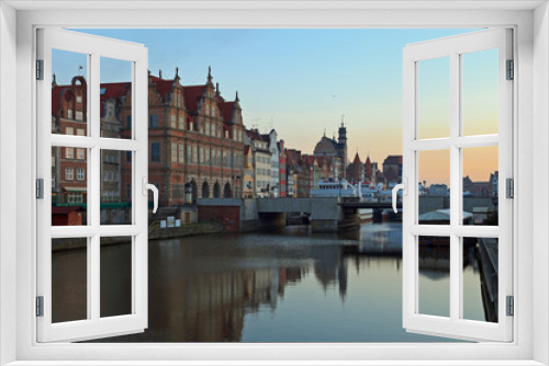 Gdansk of Riverside at dawn