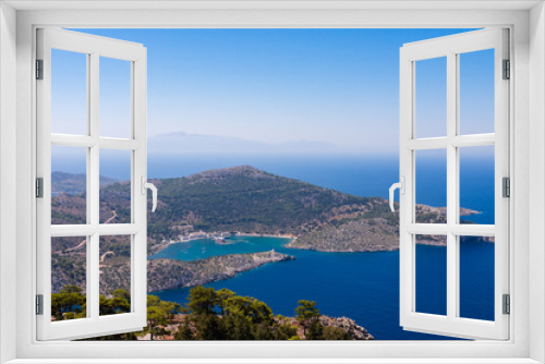 Fototapeta Naklejka Na Ścianę Okno 3D - Simi Beautiful Island and Colorful Architecture Buildings, Aegean, Greece