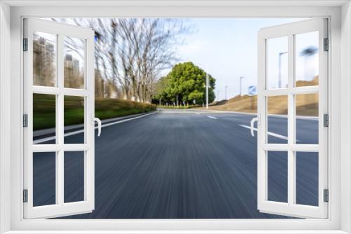 Fototapeta Naklejka Na Ścianę Okno 3D - road in city