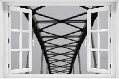 Fototapeta Naklejka Na Ścianę Okno 3D - city bridge on the river Sozh