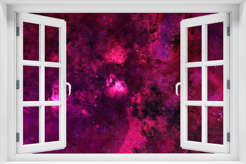 Fototapeta Naklejka Na Ścianę Okno 3D - Red nebula in deep space. Elements of this image were furnished by NASA.