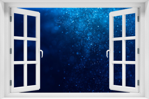 Fototapeta Naklejka Na Ścianę Okno 3D - Abstract Blue bokeh defocus glitter blur background.