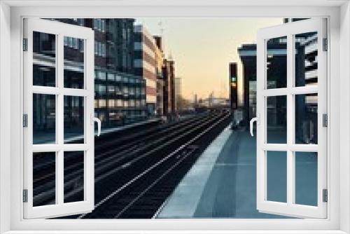Fototapeta Naklejka Na Ścianę Okno 3D - Hamburg Trainstation