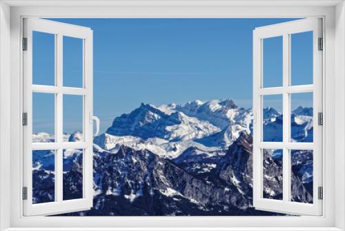 Fototapeta Naklejka Na Ścianę Okno 3D - Mount Rigi 