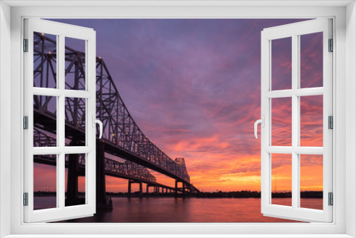 Fototapeta Naklejka Na Ścianę Okno 3D - Mississippi Sunrise at New Orleans