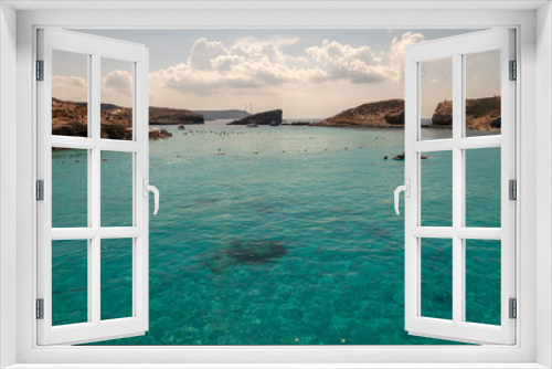 Fototapeta Naklejka Na Ścianę Okno 3D - Blue Lagoon (Comino) – Malta