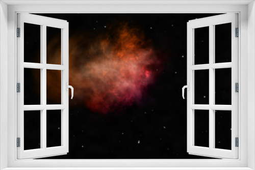 Fototapeta Naklejka Na Ścianę Okno 3D - Star field in space and a nebulae.