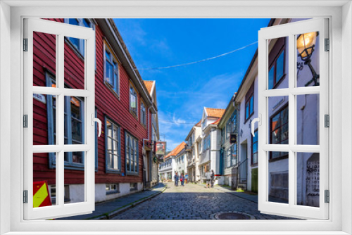 Fototapeta Naklejka Na Ścianę Okno 3D - Impressions from the old city of the Norwegian city of Trondheim in summer