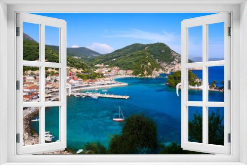 Fototapeta Naklejka Na Ścianę Okno 3D - The bay of Parga in Greece, Europe