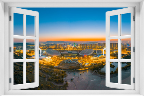 Fototapeta Naklejka Na Ścianę Okno 3D - Night view of Fuzhou City, Fujian Province, China