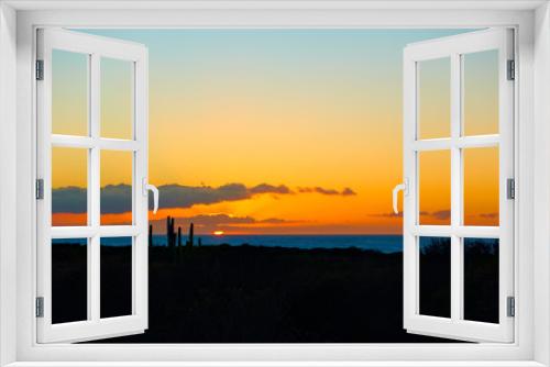 Fototapeta Naklejka Na Ścianę Okno 3D - Landscape with The Atlantic Ocean at sunset