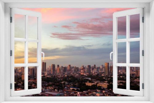 Fototapeta Naklejka Na Ścianę Okno 3D - bangkok cityscape